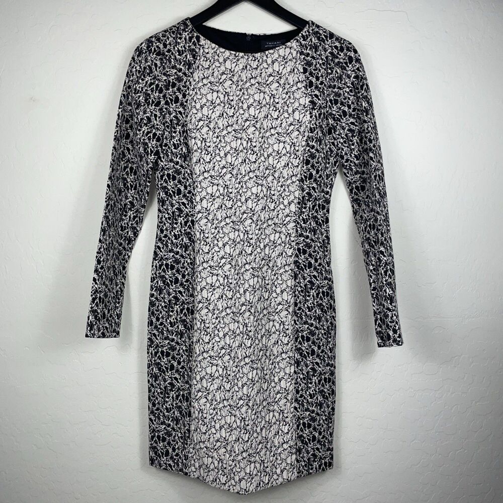 Tahari Arthur S Levine Printed Color Block Dress
